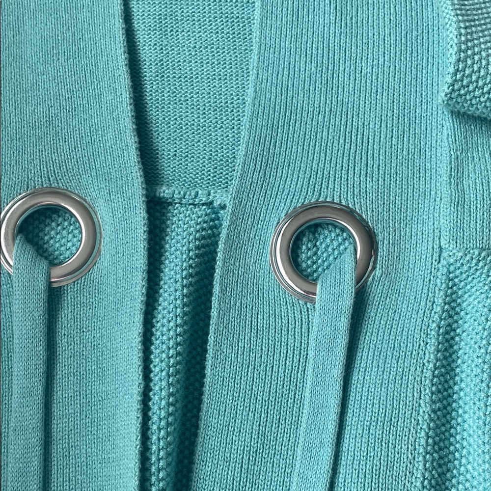 Apt 9 Open-Front Belted Cardigan with Grommet Details and Rolled Cuff and Hem - Picture 4 of 12